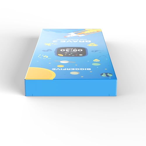 BIGGERFIVE Smart Watch for Kids, 1.8" Fitness Tracker Watch Pedometer, Heart Rate, IP68 Waterproof, Sleep Monitor, Calorie Step Counter, Puzzle Games with/Without APP for Girls Boys Teens 5-16, Nylon