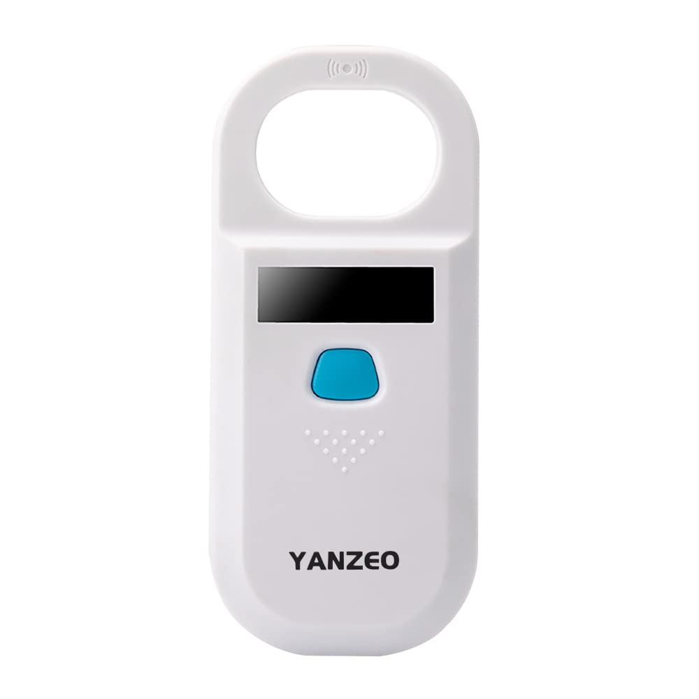 Yanzeo AR180 Pet Microchip Reader, Microchip Registration, EMID Fox-B(ISO11784/11785) 134.2KHz/125KHz Animal ID Tag Handheld Scanner Animal Tag Reader (AR180)