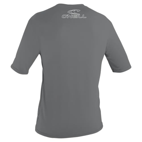 O'NEILL Men's Basic Skins UPF 50+ Short Sleeve Sun Shirt,Smoke,XX-Large