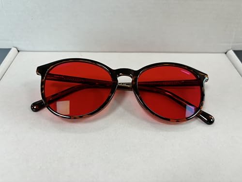 Bloomoak 99.9% Blue Light Blocking Glasses, Gaming Retro Round Glasses, Relieve Eye Fatigue and Improve Sleep, Suitable for Screens/Games/TVs