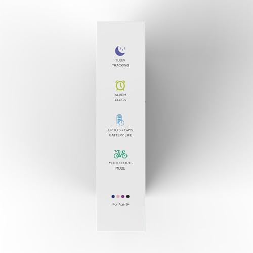 BIGGERFIVE Vigor 2 L Kids Fitness Tracker Watch for Boys Girls Ages 5-15, Activity Tracker, Heart Rate Sleep Monitor, IP68 Waterproof, Pedometer, Calorie Step Counter Watch, Lilac