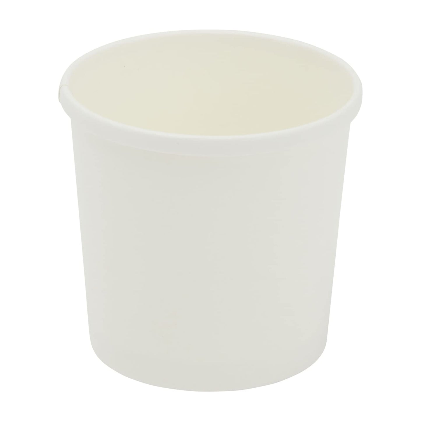 Juvale Kraft Paper Food Containers with Lids (50 Count) White, 12 Ounces