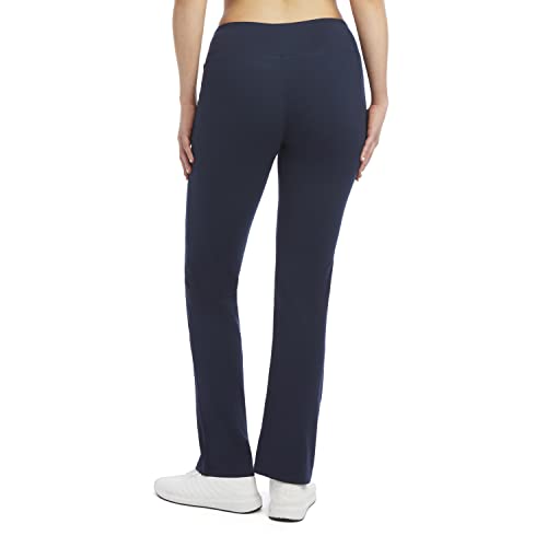 Jockey Women's Interlock Yoga Pant, Neo Navy, Large