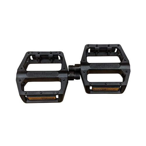 Wellgo Bike Pedals 9/16" Black BMX/Mountain Platform Pedal Set of 2