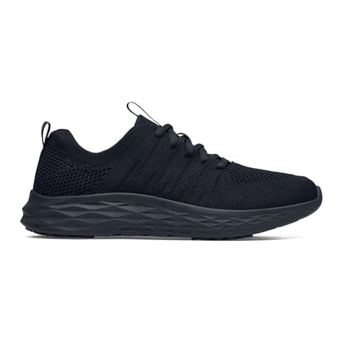 Shoes for Crews Everlight, Men's, Breathable, Lightweight, Lace-Up, Slip Resistant, Water Resistant Work Shoes, Black, 11.5 Wide