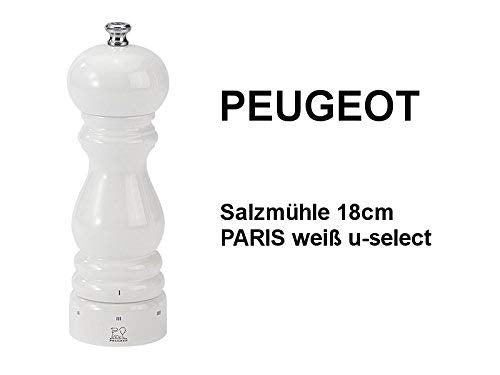 Peugeot 27810 Paris U'Select Salt Mill 18 cm, White Lacquer