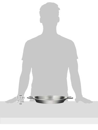 Garcima 13 1/2" Pata Negra Restaurant Grade Pan, 34cm, Silver, Medium