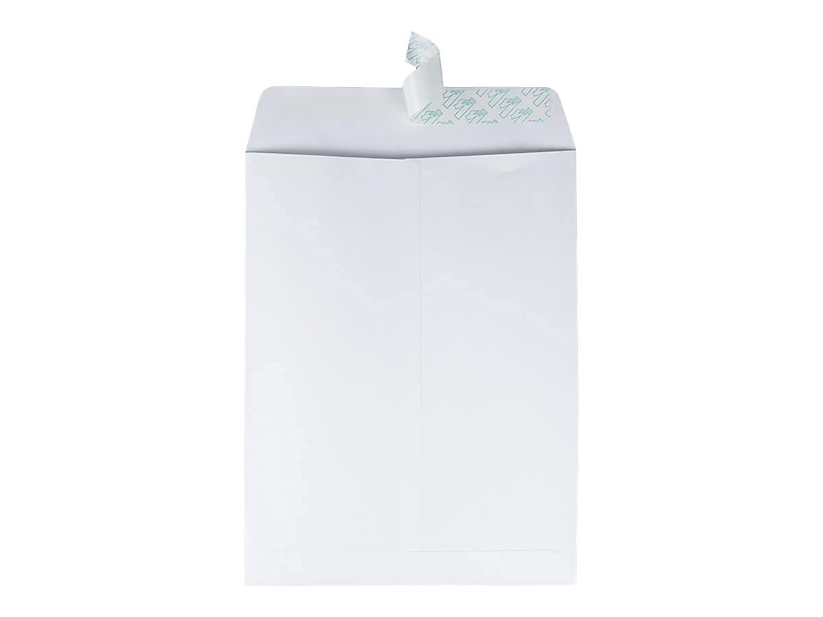Quality Park 44682 Quality Park Redi-Strip Catalog Envelopes, 9-1/2x12-1/2, 28lb, White, 100/Box