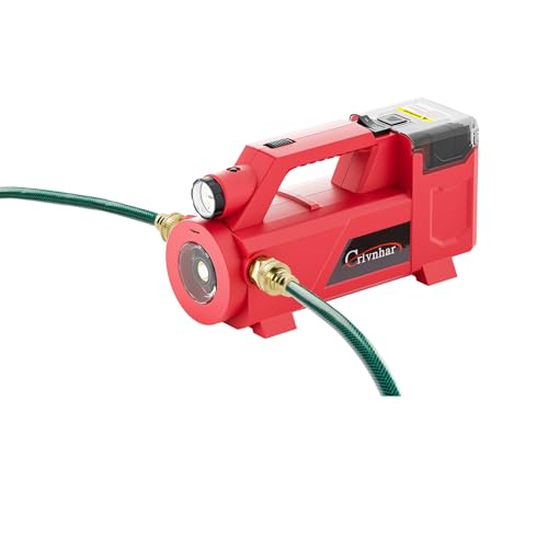 Crivnhar Water Transfer Pump Compatible for Milwaukee M18 18V Battery, 430GPH Portable Electric Utility Pump, Cordless Transfer Pump for Home, Pool, RV, Garden, Hot Tub, Ponds, Aquariums(No Battery)