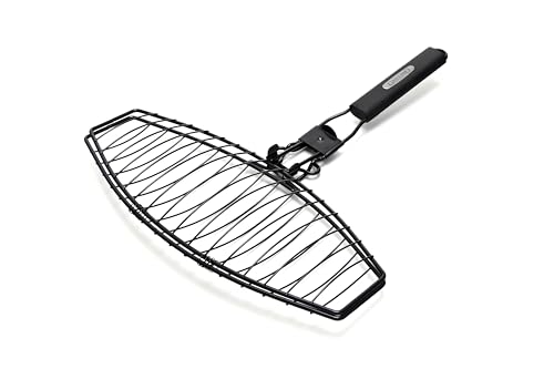 GrillPro 21015 Fish Basket with Detachable Handle