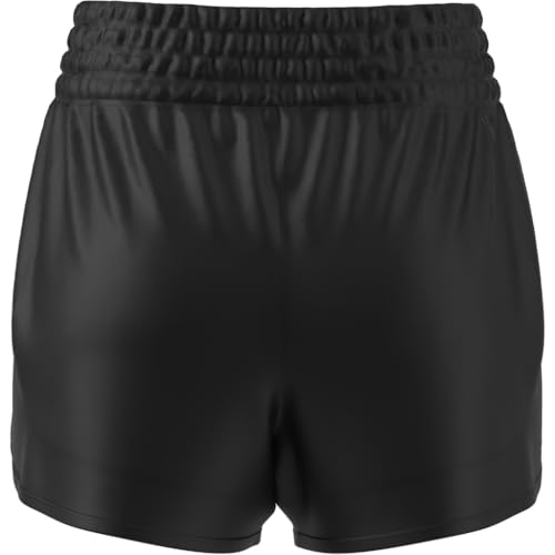 adidas Women's Pacer Essentials Knit High-Rise Shorts, Black, Medium/5" Inseam
