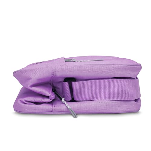 PackIt Freezable Zuma 15-Can Cooler, Lavender, Built with ECOFREEZE Technology, Collapsible, Reusable, Zip Closure with Adjustable Shoulder Strap and Front Zip Pocket, Fits 15, 12 oz Cans