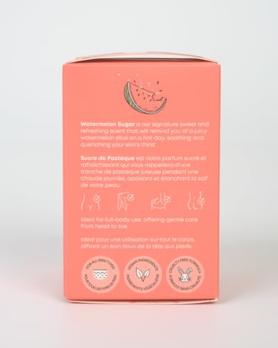 Bushbalm Ingrown Hair and Razor Bumps Routine - Moisturize and Soothe After Shave Skincare for Sensitive Areas - Includes Ingrown Hair Oil (30 ml) and Exfoliating Scrub (236 ml) - Watermelon Sugar