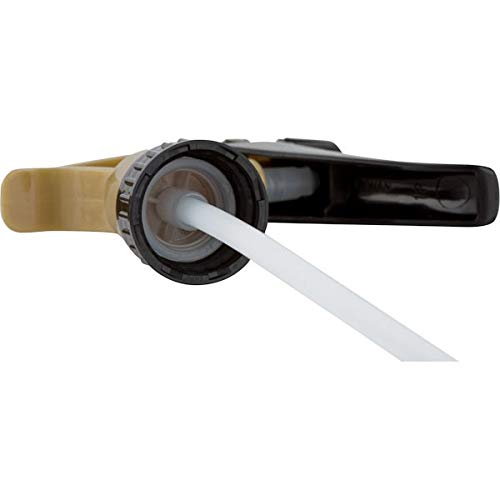 Comfort Axis Heavy Duty Acid Resistant Trigger Sprayer, Black/Gold, 9-1/4" Dip Tube, 28mm Neck Finish - 6 Pack