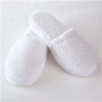 turkishtowels Luxury SPA Slippers, 100% Cotton Terry, Made in Turkey (Medium, Pink)