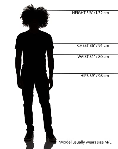 WT02 Men's Twill Jogger Pants, Black-a, Medium