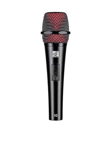 SE Electronics V2-SW Supercardioid Dynamic Handheld Microphone with On/Off Switch, Black
