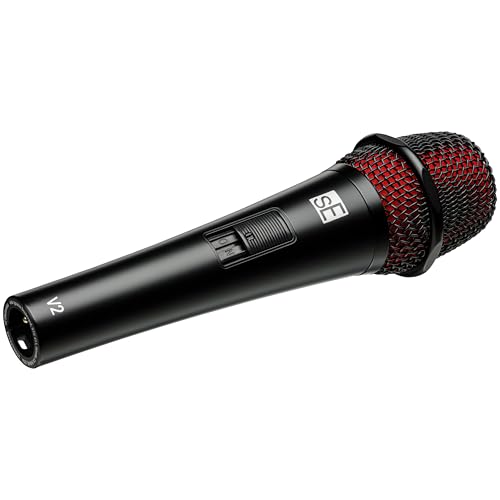 SE Electronics V2-SW Supercardioid Dynamic Handheld Microphone with On/Off Switch, Black