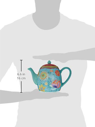 Certified International 22457 Tunisian Sunset Teapot, 40-Ounce, Multicolor