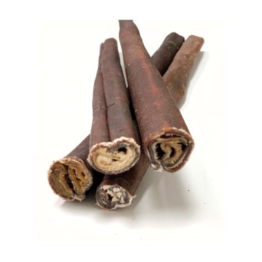 Beef Collagen Sticks for Dogs - Long Lasting Collagen Chews 6 INCH/12 INCH *(12 INCH 1 POUND/448 Grams) (7-10 Pack Approx.)* - NO Odor - Rawhide Free - Bully Stick Alternative Dental Treats