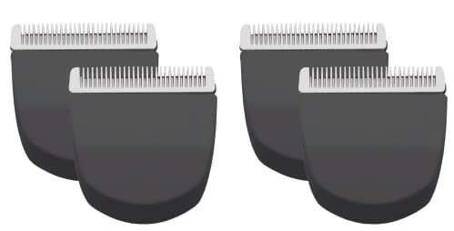 Professional Peanut Snap On Replacement Blades Compatible with Wahl Peanut Hair Clipper #2068-300 (Black-4PCS)