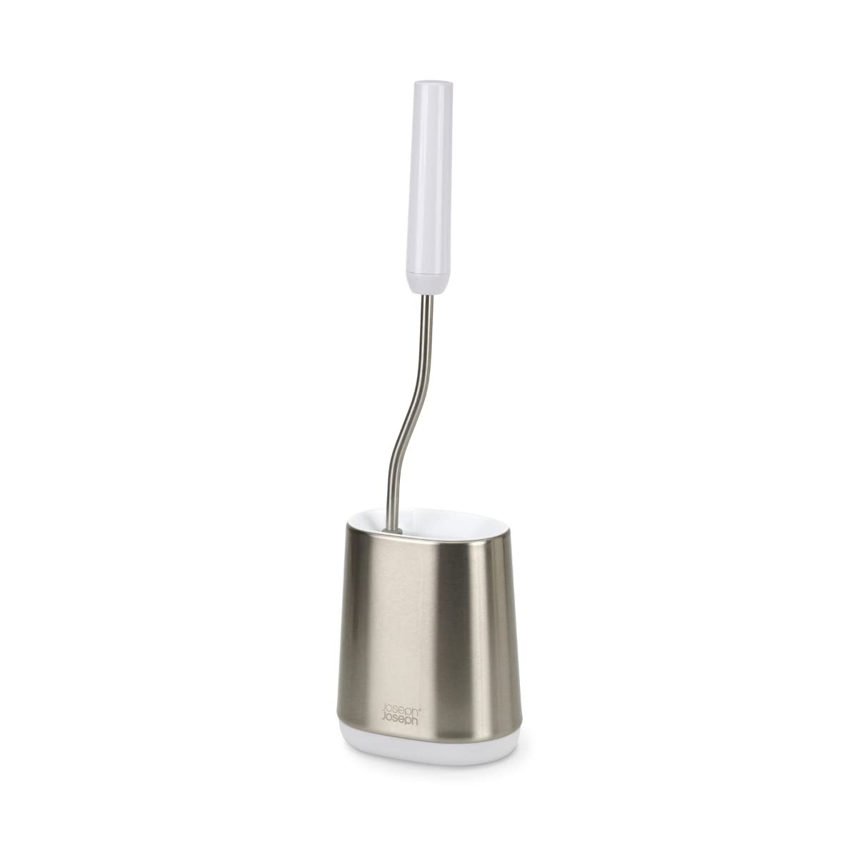 Joseph Joseph Flex Lite Silicone Toilet Brush with Slim Holder Stainless Steel Small Size