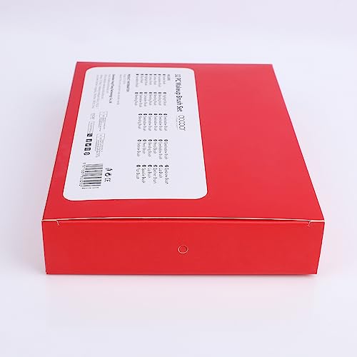 Docolor Makeup Brushes 32Pcs Professional Makeup Brush Set Premium Gifts for Lover Kabuki Foundation Blending Face Powder Blush Contour Eye Shadows Eyebrow Eyeliner Make Up Brushes Tools Kit Rose Red