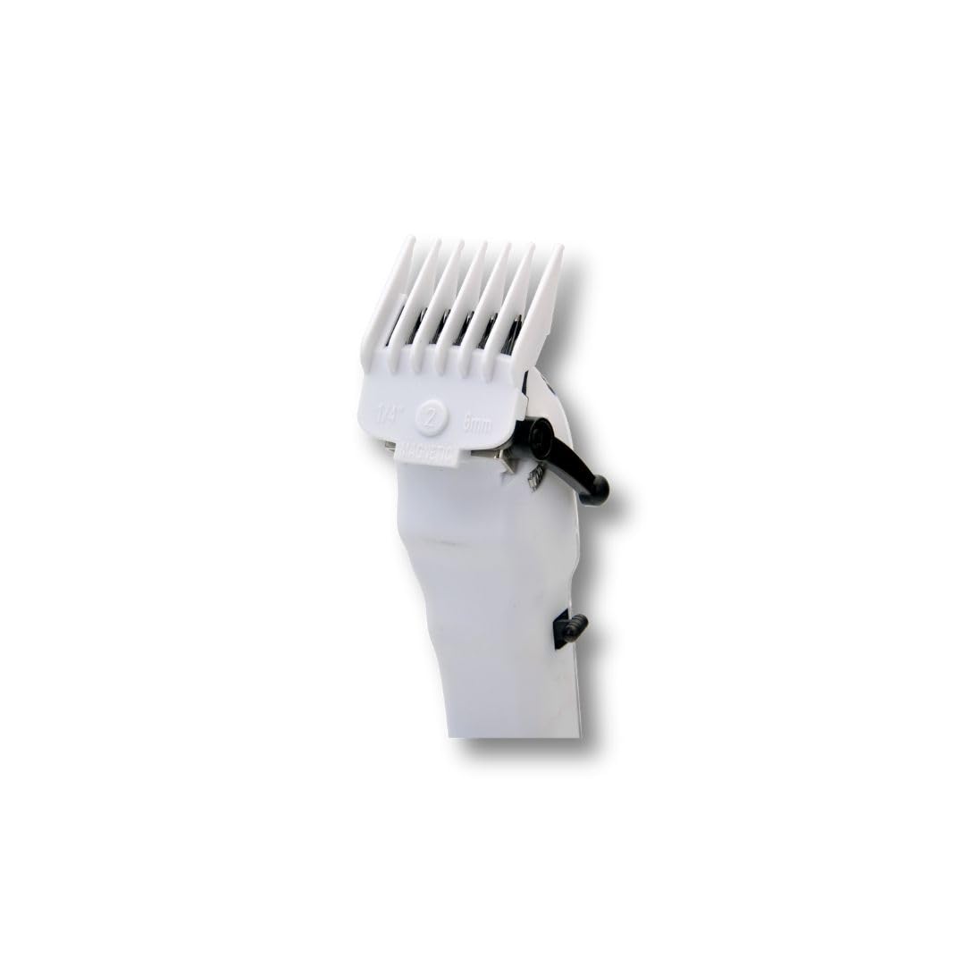 TPOB WHITE Guards Professional Hair Guides plastic combs for different hair cutting lengths