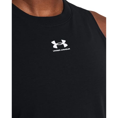 Under Armour Women's Campus Muscle Tank Top Black/White