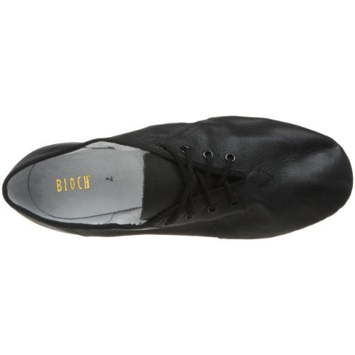 Bloch Dance Women's Jazzsoft Split Sole Leather Jazz Shoe, Black, 7.5