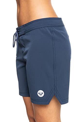 Roxy Women's Board Shorts 7" Inseam – Quick Dry Swim Shorts, Swimsuit Bottom, Bikini Cover Up, Beachwear, Navy, Large