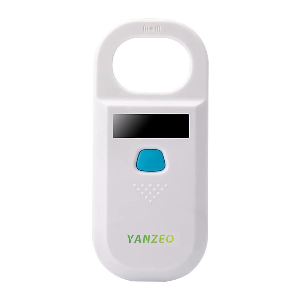 Yanzeo AR180 Pet Microchip Reader, Microchip Registration, EMID Fox-B(ISO11784/11785) 134.2KHz/125KHz Animal ID Tag Handheld Scanner Animal Tag Reader (AR180)