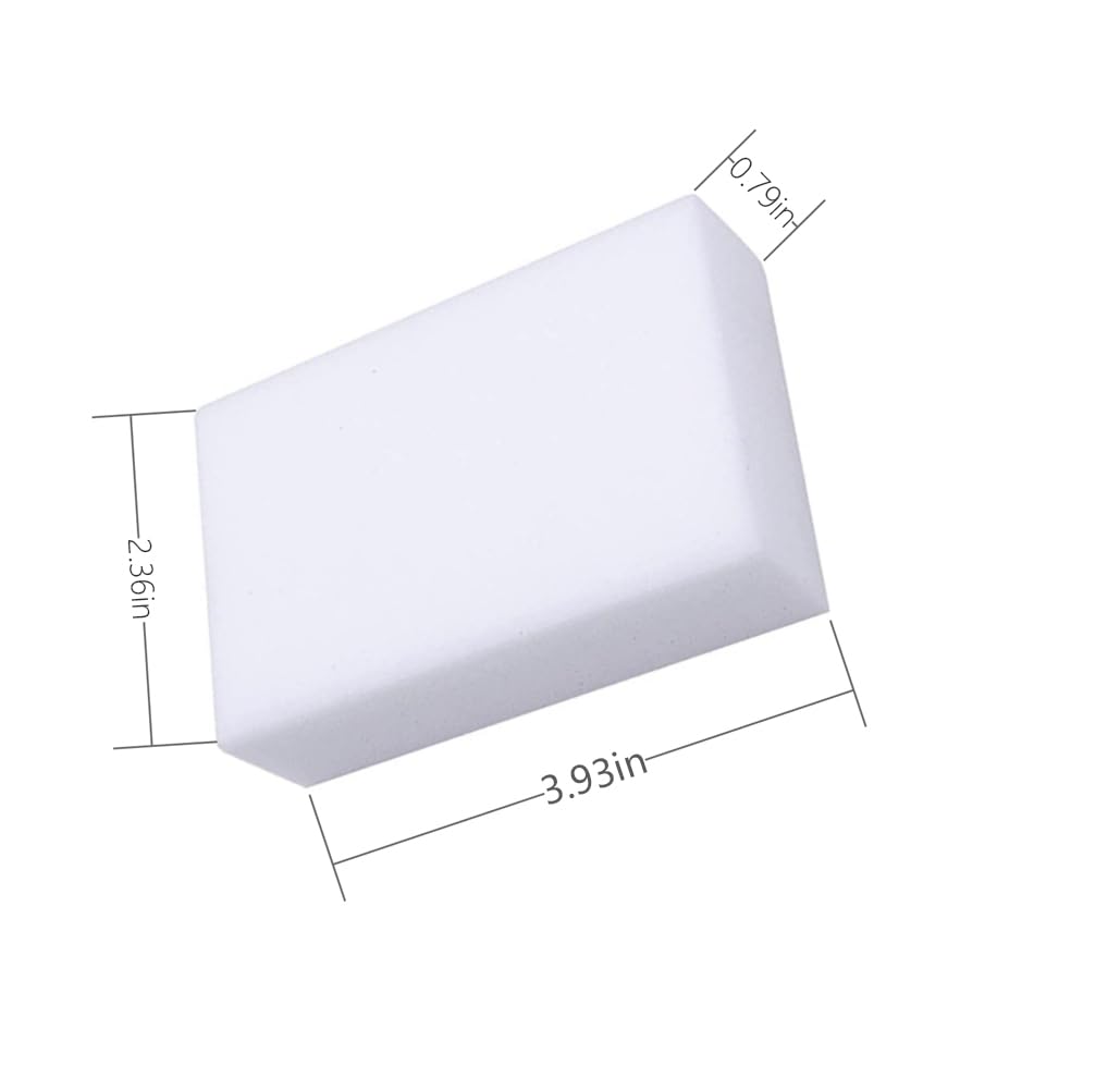 Melamine Sponge,150PCS Magic Sponges Eraser,Melamine Foam Eraser Cleaner for Kitchen,Bathroom,Bathtub, Floor, Baseboard,Wall,Furniture (150PCS, 3.93x2.36x0.79in)