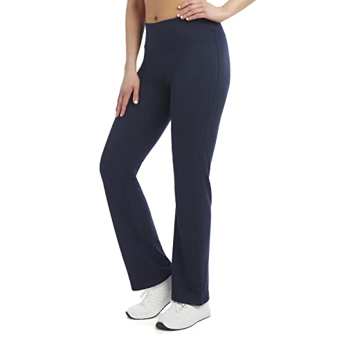 Jockey Women's Interlock Yoga Pant, Neo Navy, Large