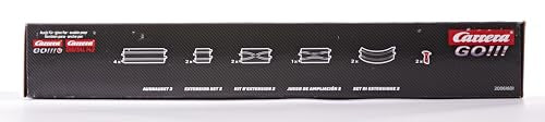 Carrera 61601 GO!!! Track Extension Set 2 Add On Parts Includes Straights, Curves, Lane Change and Narrow Sections