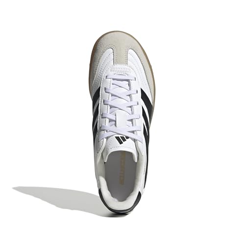 adidas Unisex-Kids Freestyle Predator Indoor Soccer,White/Black/Gold Metallic,13.5