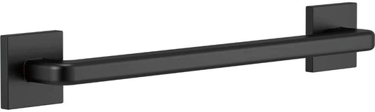 Angular Modern Decorative ADA Grab Bar - 18" in Matte Black
