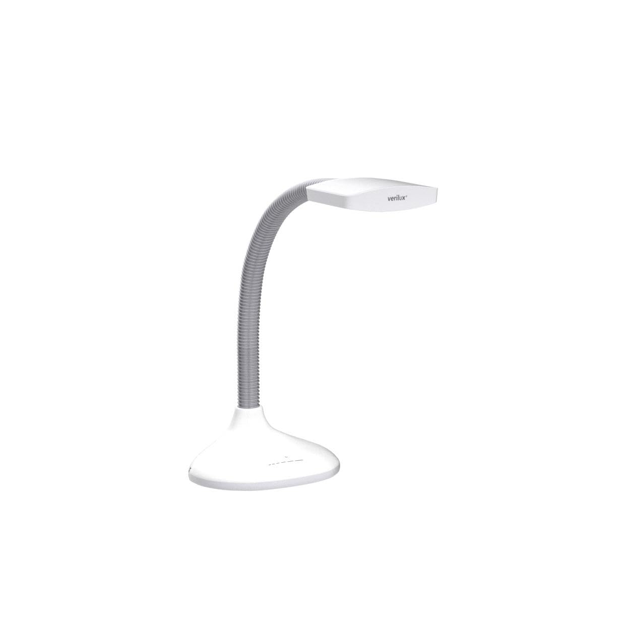 Verilux® SmartLight Full Spectrum LED Desk Lamp with Adjustable Brightness, Flexible Gooseneck, Integrated USB Charging Port, Reduces Eye Strain and Fatigue - Ideal for Reading, Artists, Craft