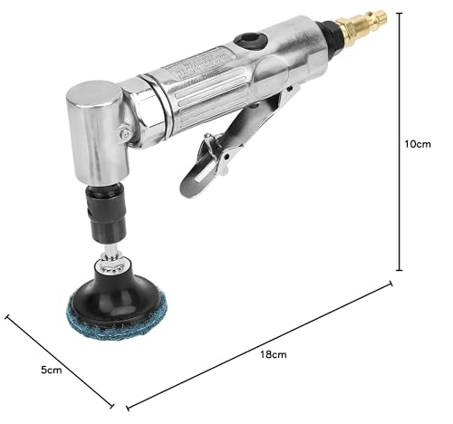 Tyenaza Air Grinder Die Grinder, Angle Die Grinder Pneumatic Die Grinder Industrial Grade 90 Degrees Air Angle Grinder with 2inch Grinding Disc MBSP, Air Straight Grinder Die Grinder Kit