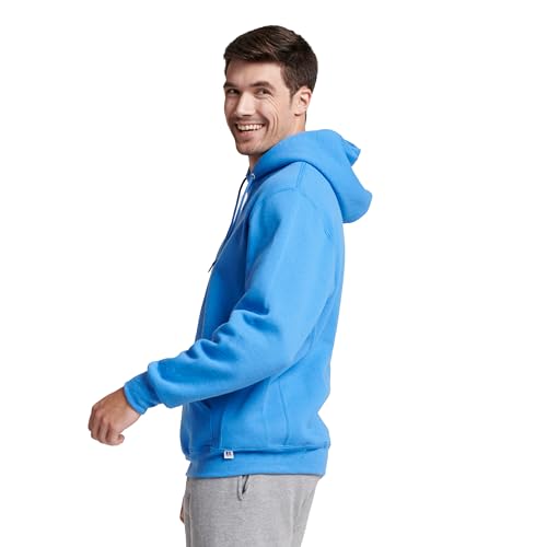 Russell Athletic Men's Dri Power Hooded Pullover Fleece Sweatshirt, Collegiate Blue, Small
