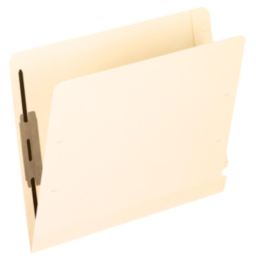 Pendaflex Folders, Reinforced End-Tab Fastener, Letter Size, Manila, 2-Inch Bonded Fastener, Heavy-Duty Spine, Durable Paper Construction, 50/Box for Office Document Organization