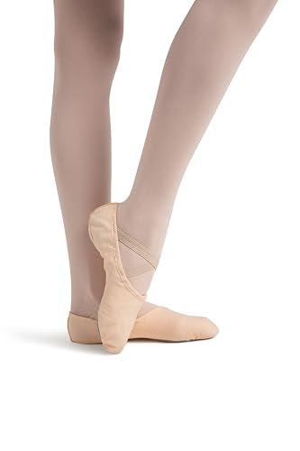 Capezio Canvas Juliet Ballet Shoe, Light Ballet Pink, 8.5 W