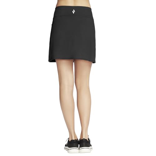 Skechers Womens Go Walk Pickleball Skort, Bold Black, Large