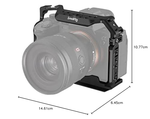(Upgraded Version) SmallRig Full Camera Cage for Sony Alpha 7R V/Alpha 7 IV/Alpha 7S III/Alpha 1 / Alpha 7R IV - 3667B