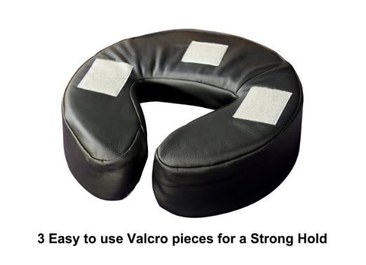 Master Massage New Standard Headrest Face Cushion Pillow for Massage Table, Black
