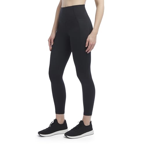 Jockey Women's Contour Pocket Legging, Deep Black, Large