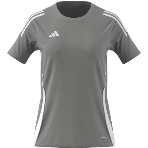 adidas Women's Tiro 24 Jersey, Team Mid Grey/White, X-Small