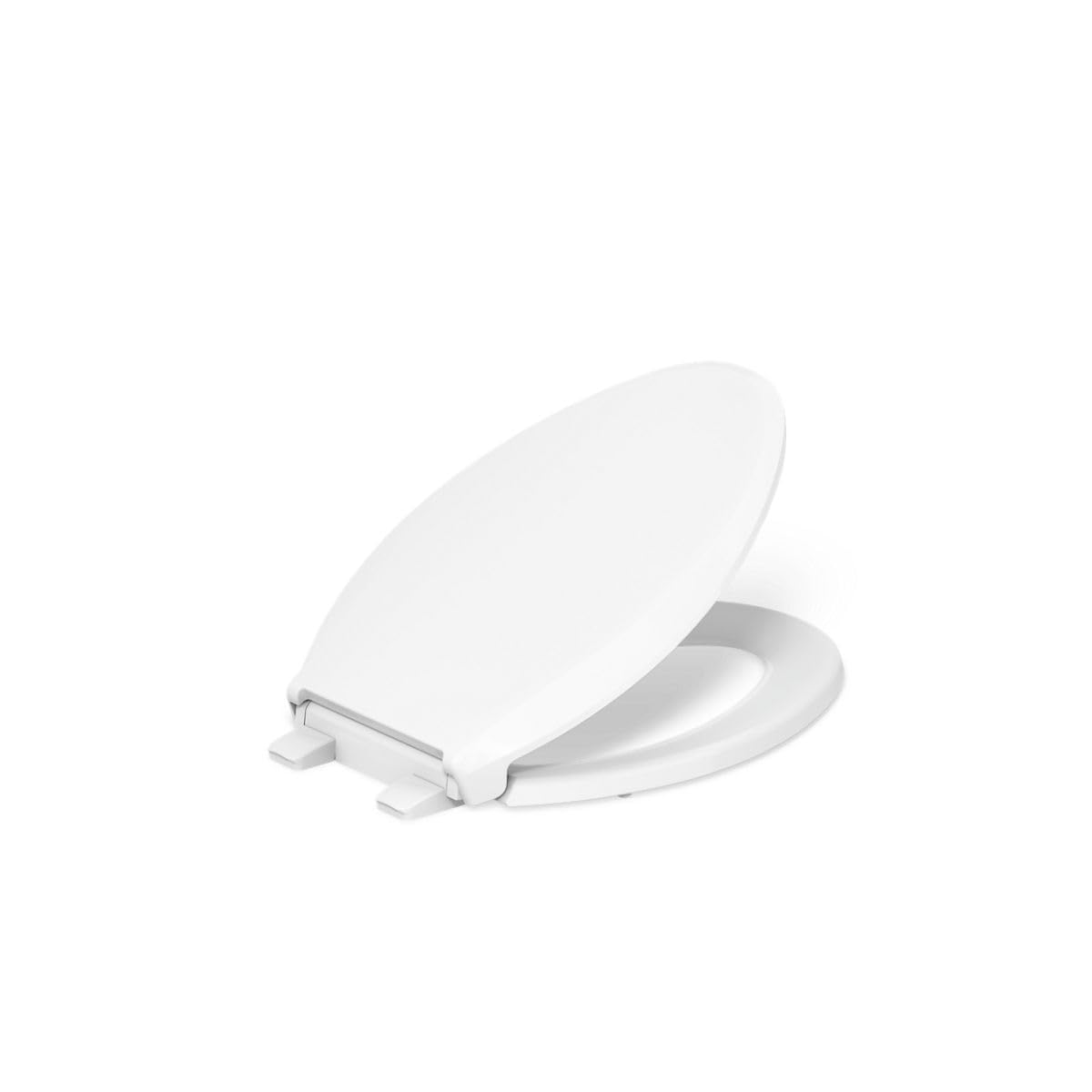 Kohler K-7315-0 Quick-Relase Elongated Toilet Seat White Grip-Tight Cachet, 1,