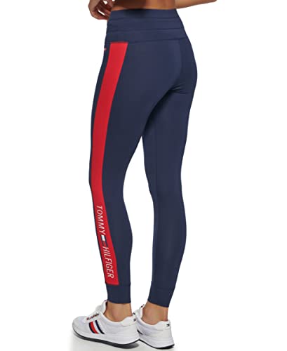 Tommy Hilfiger Sport Womens Sport Legging,Navy,M, Navy, Medium
