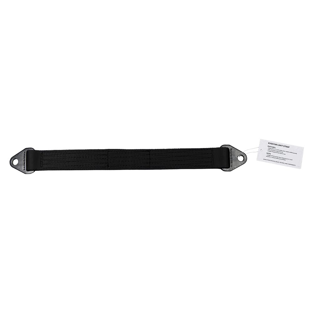 KYOSTAR 21 Inch Limit Strap, Premium Quad Wrap Limit Strap Car Hauler Axle Straps Rated for 10,000 Lb (Black, 2 Pack)